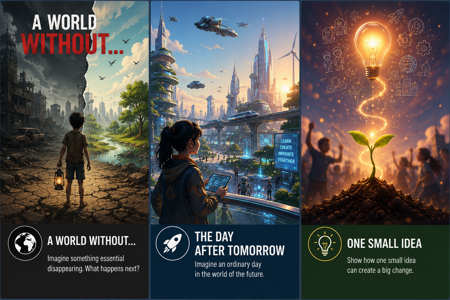 ANIMATE 2026 Themes: A World Without, The Day After Tomorrow, One Small Idea